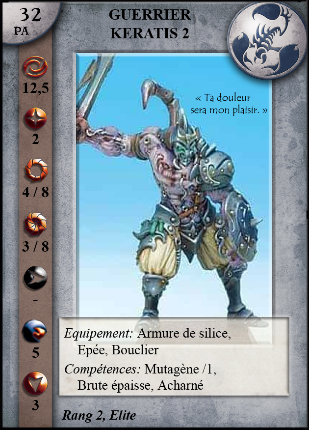 Guerrier Keratis 2 (Épée et bouclier)